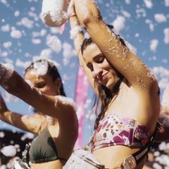 Friends dancing at a Zrce Spring Break beach party